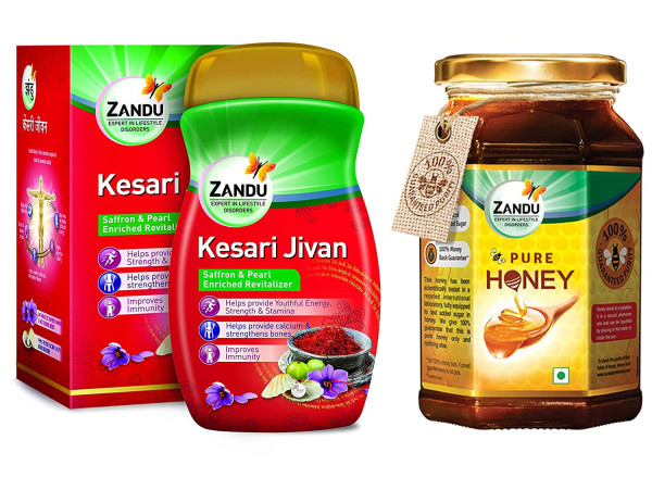 Zandu Kesari Jivan - 900g and Zandu Pure Honey, 500g